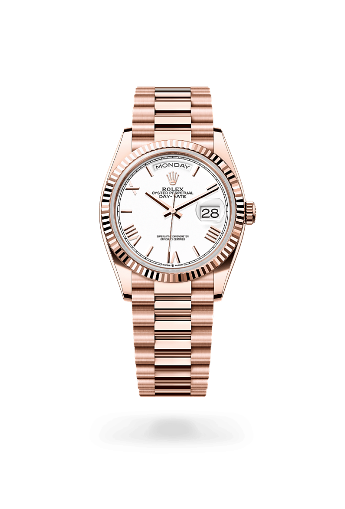 Rolex Day-Date 36 in Oro Everose 18 ct, M128235-0070-gioielleria Piccinini