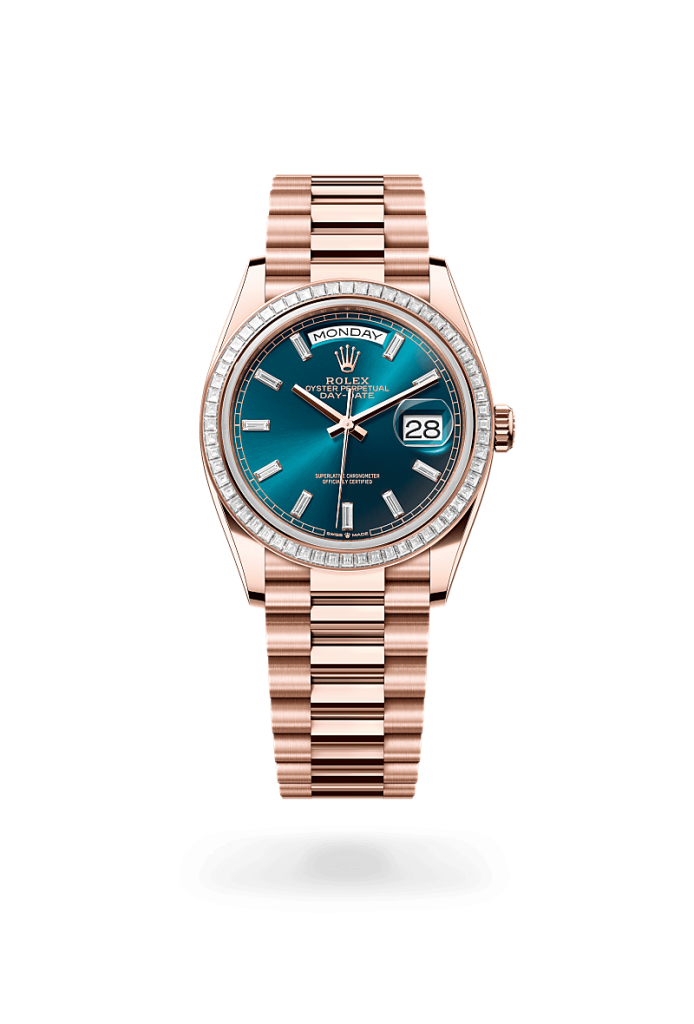 Rolex Day-Date 36 in Oro Everose 18 ct, M128395TBR-0032-gioielleria piccinini