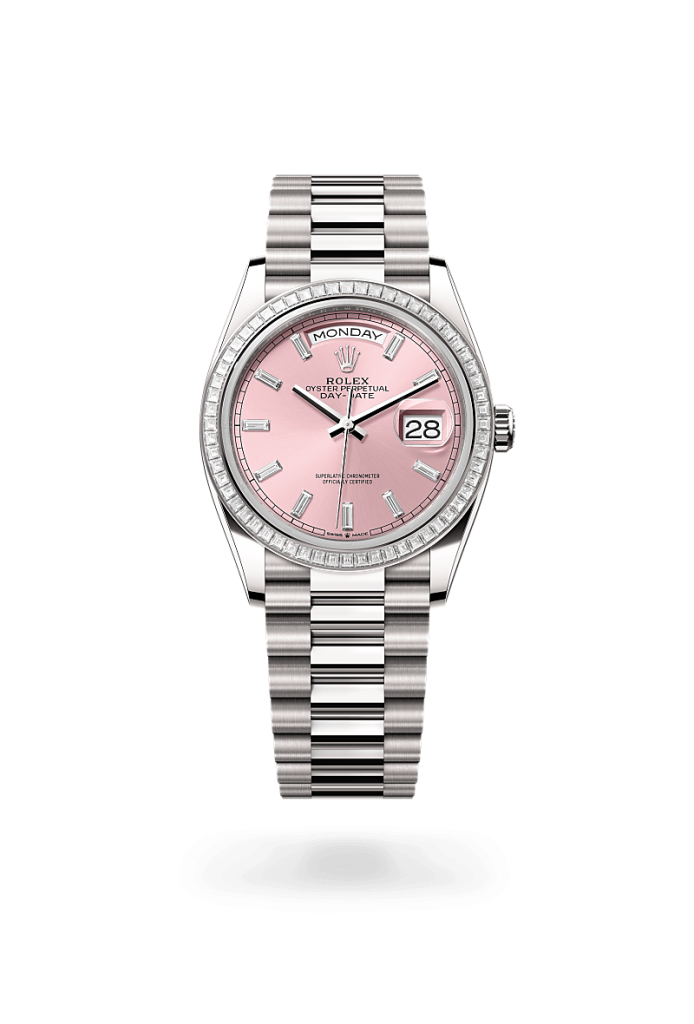 Rolex Day-Date 36 in Oro bianco 18 ct, M128399TBR-0029-Gioielleria Piccinini