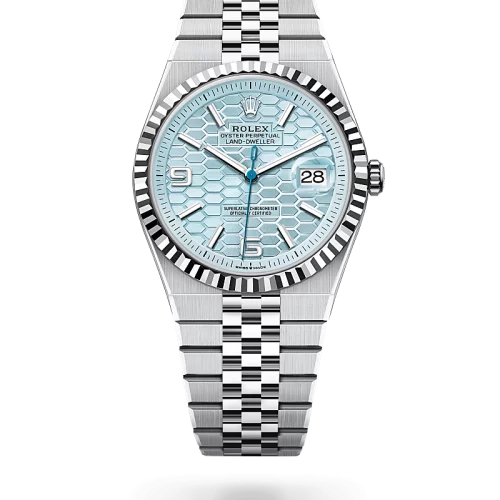 rolex land-dweller in platino m127336-0001 gioielleria piccinini