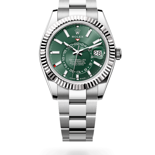 rolex sky-dweller in rolesor bianco, m336934-0001 - gioielleria piccinini